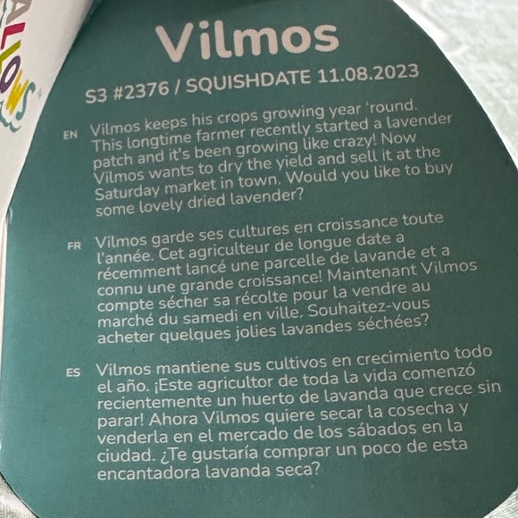 squishmallow galaxy triceratops keychain - Picture 4 of 5